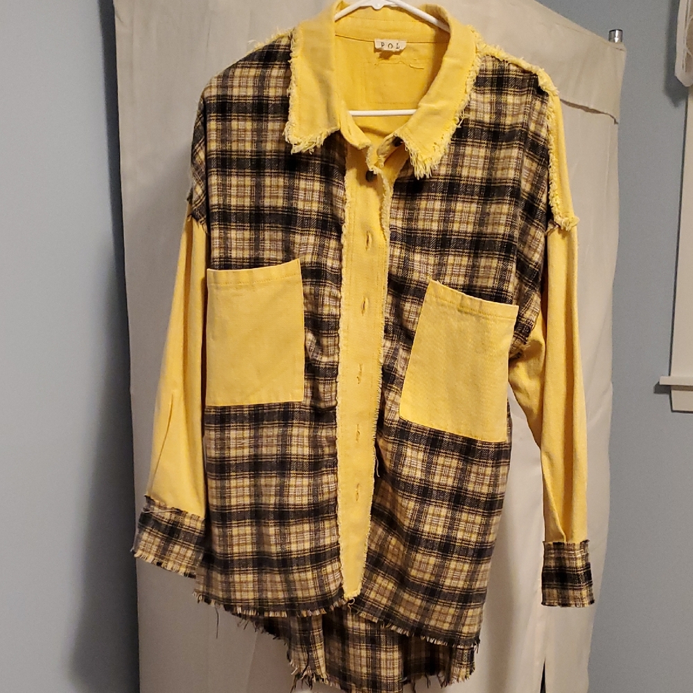 POL Yellow Textured Fabric